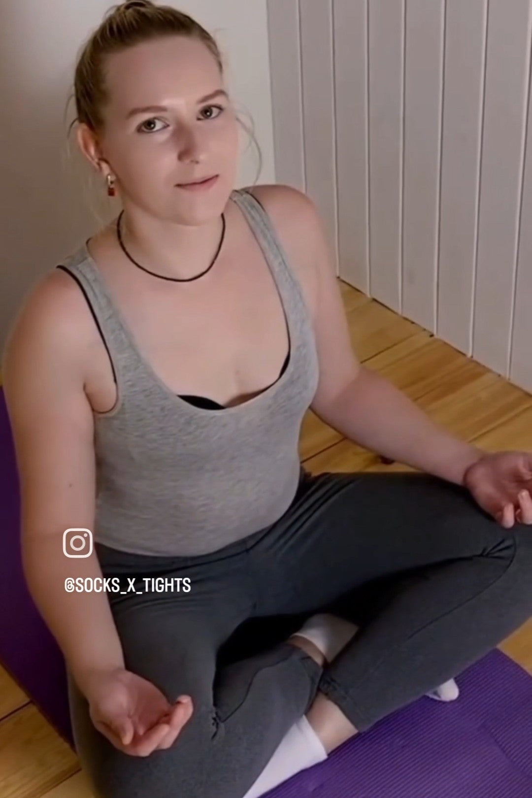 First yoga lesson in white socks - FULL MOVIE
